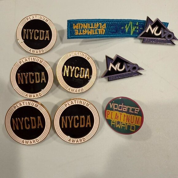 The Unbranded Brand Jewelry - Huge Lot of Dance Convention Pins NYCDA NUVO VIP Platinum Awards